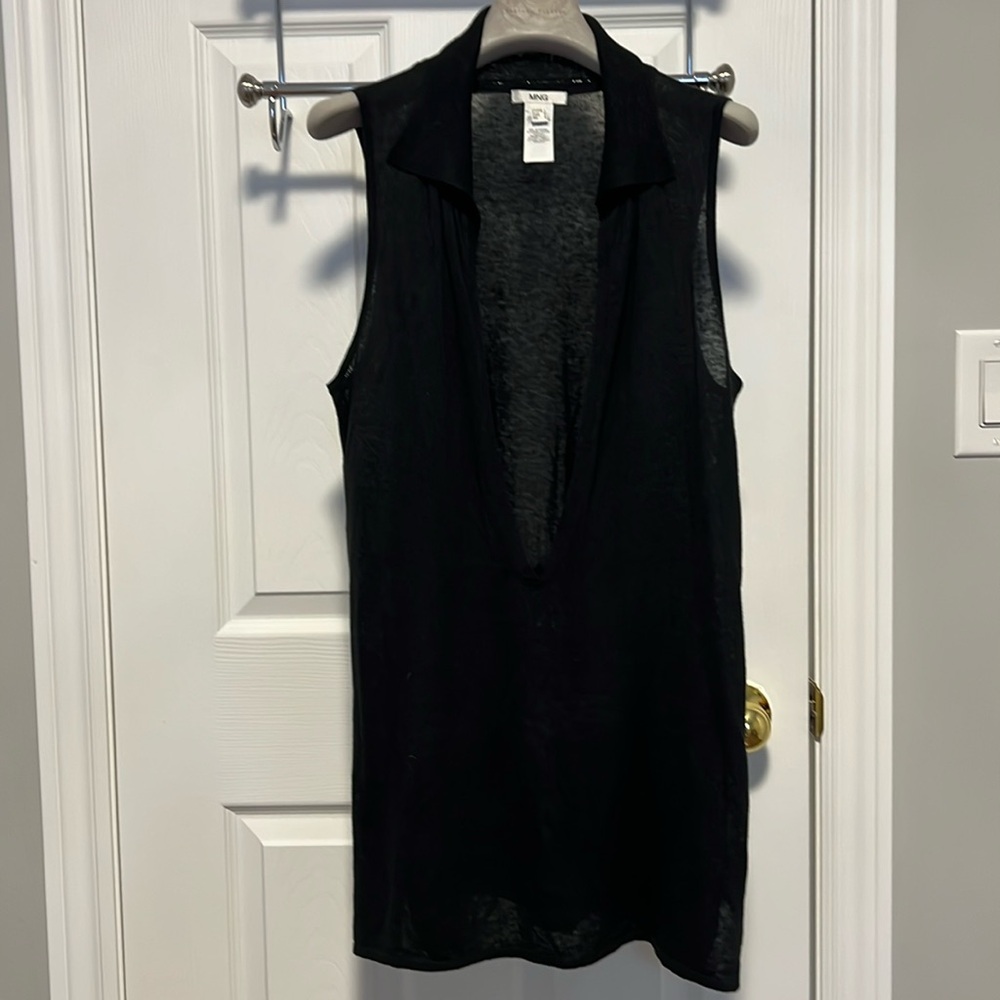 MNG BY MANGO Long Deep V Vest Top